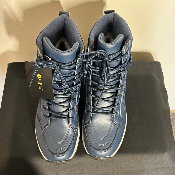 FitVille Blue Hiking Boots Unisex New With Tags! Sz 9 Wide Men's or 10 Women's - Picture 3 of 8
